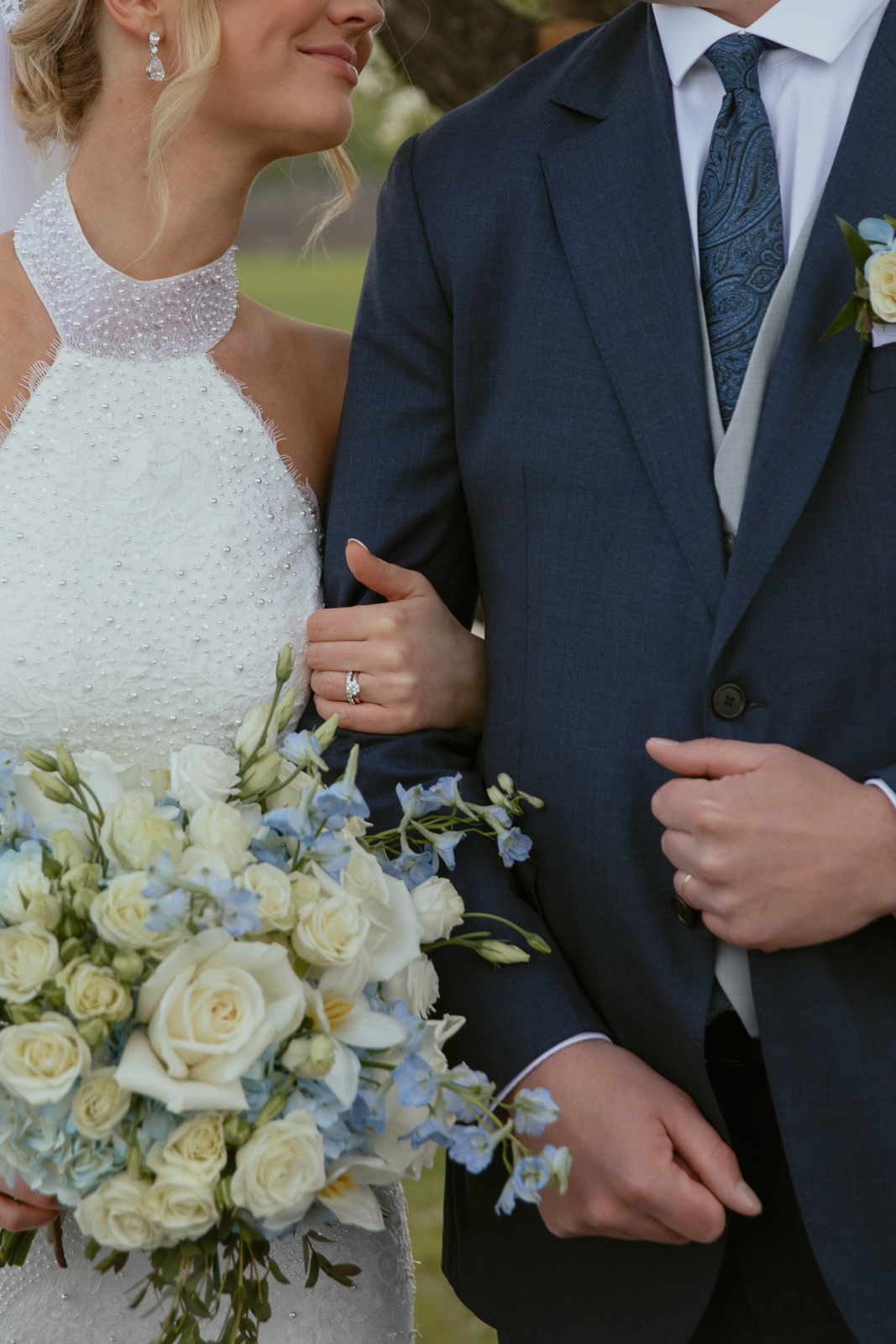 Bride & Groom, standing side by side
